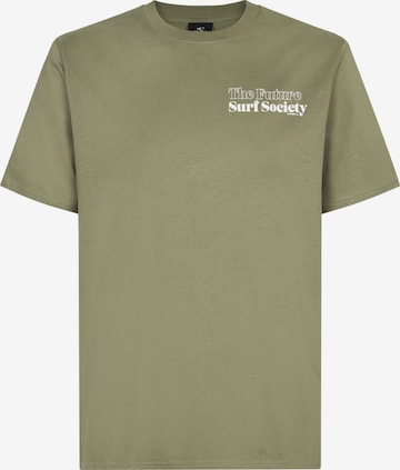O'NEILL Тениска 'The Future Surf Society' в зелено: отпред