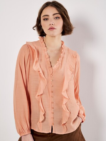 Chemisier Apricot en orange : devant