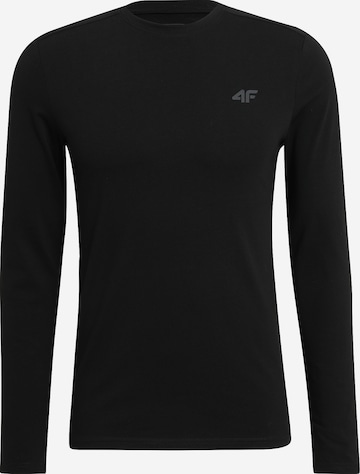 4F Funksjonsskjorte i svart: forside