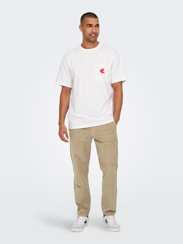 regular Pantaloni 'ONSLinus' di Only & Sons in beige