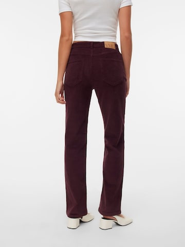 VERO MODA Wide Leg Hose in Rot