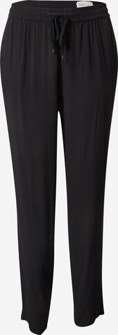 Tapered Pantaloni de la s.Oliver pe negru: față