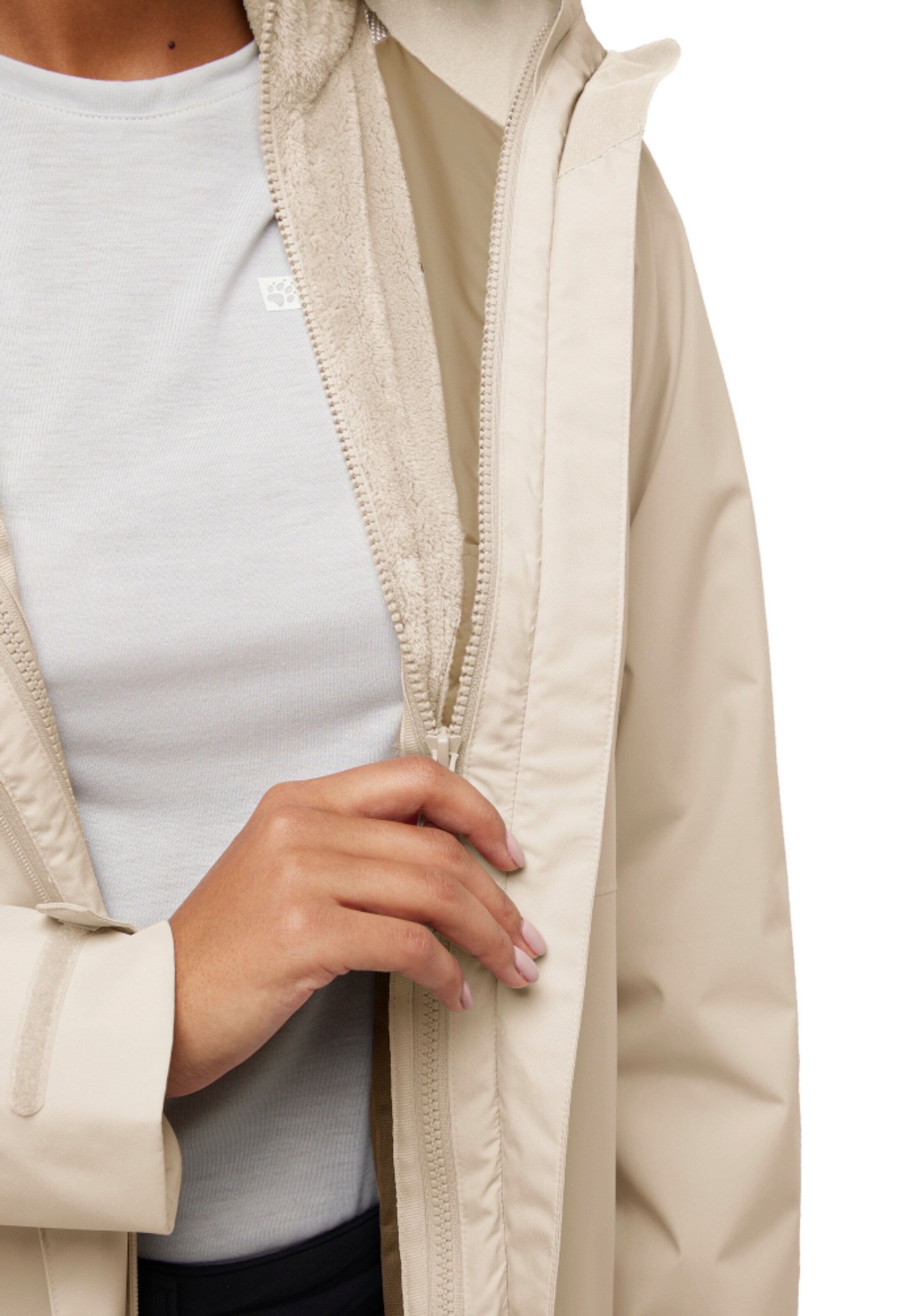 JACK WOLFSKIN Funktionsjacke in Beige