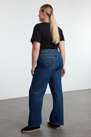 Trendyol Curve Loosefit Džíny – modrá