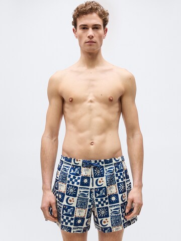 Abercrombie & Fitch Badeshorts i blå: forside