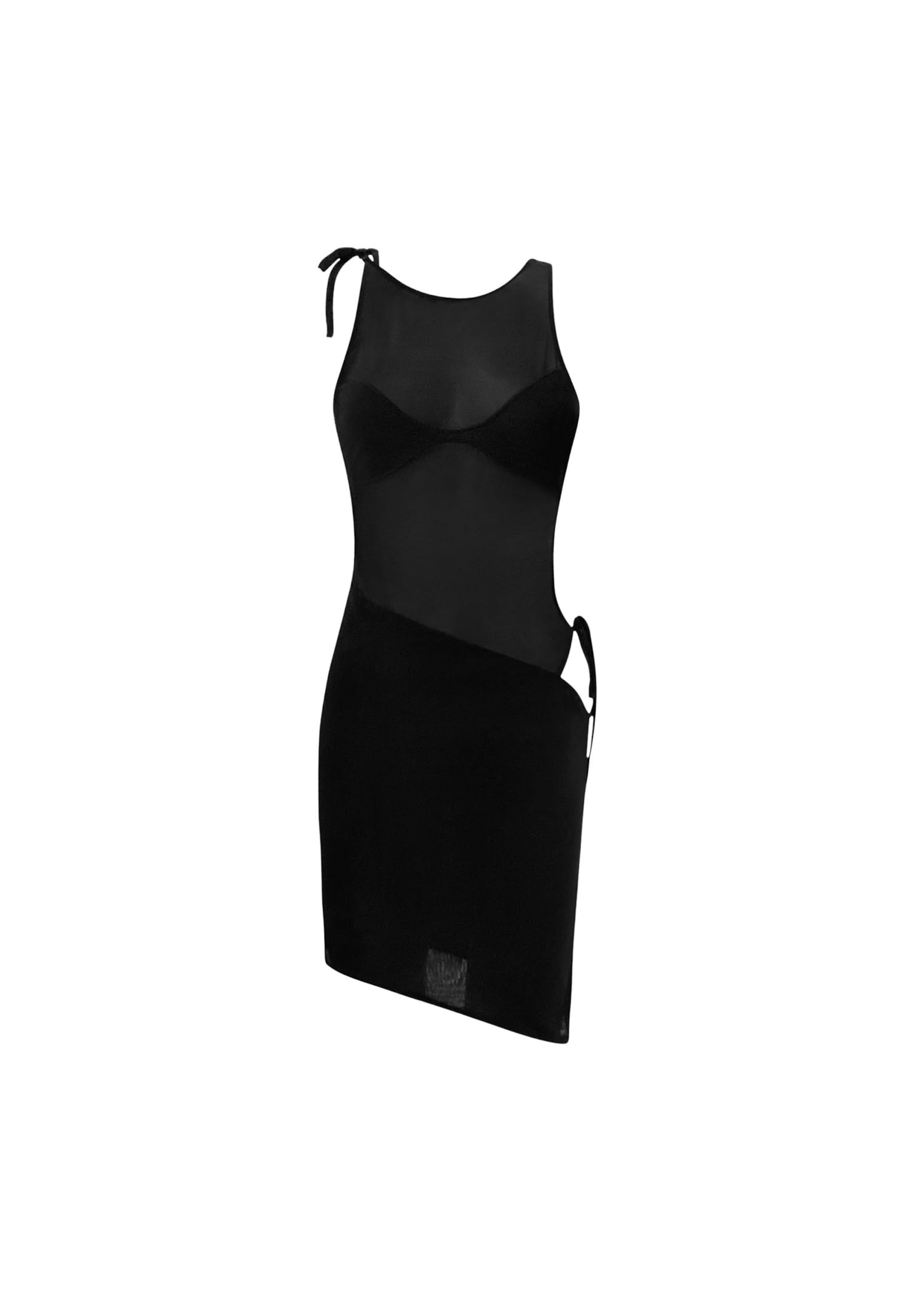 OW Collection Kleid 'Fiona' in Schwarz: Vorderseite