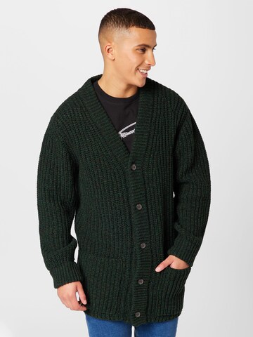 NN07 Knit Cardigan 'Benzon' in Green: front