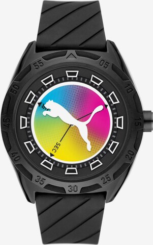 PUMA Uhr in Schwarz: predná strana