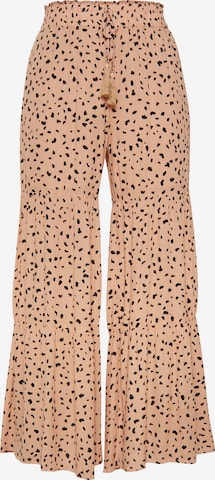 Gaya Wide Leg Housut 'Festival' värissä beige: etupuoli