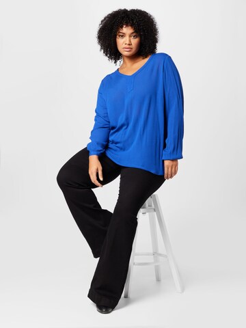 KAFFE CURVE Blouse 'Ami' in Blue