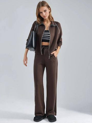 Tailleur di Hiccup in marrone: frontale