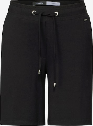 CECIL Loosefit Shorts in Schwarz: Vorderseite
