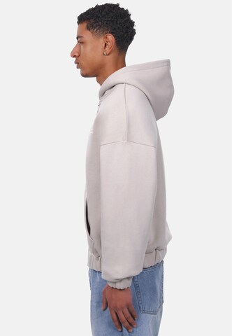 Dropsize Zip-Up Hoodie in Grey