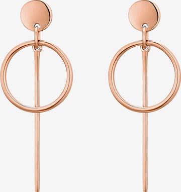 Boucles d'oreilles 'Laurena' Heideman en or : devant