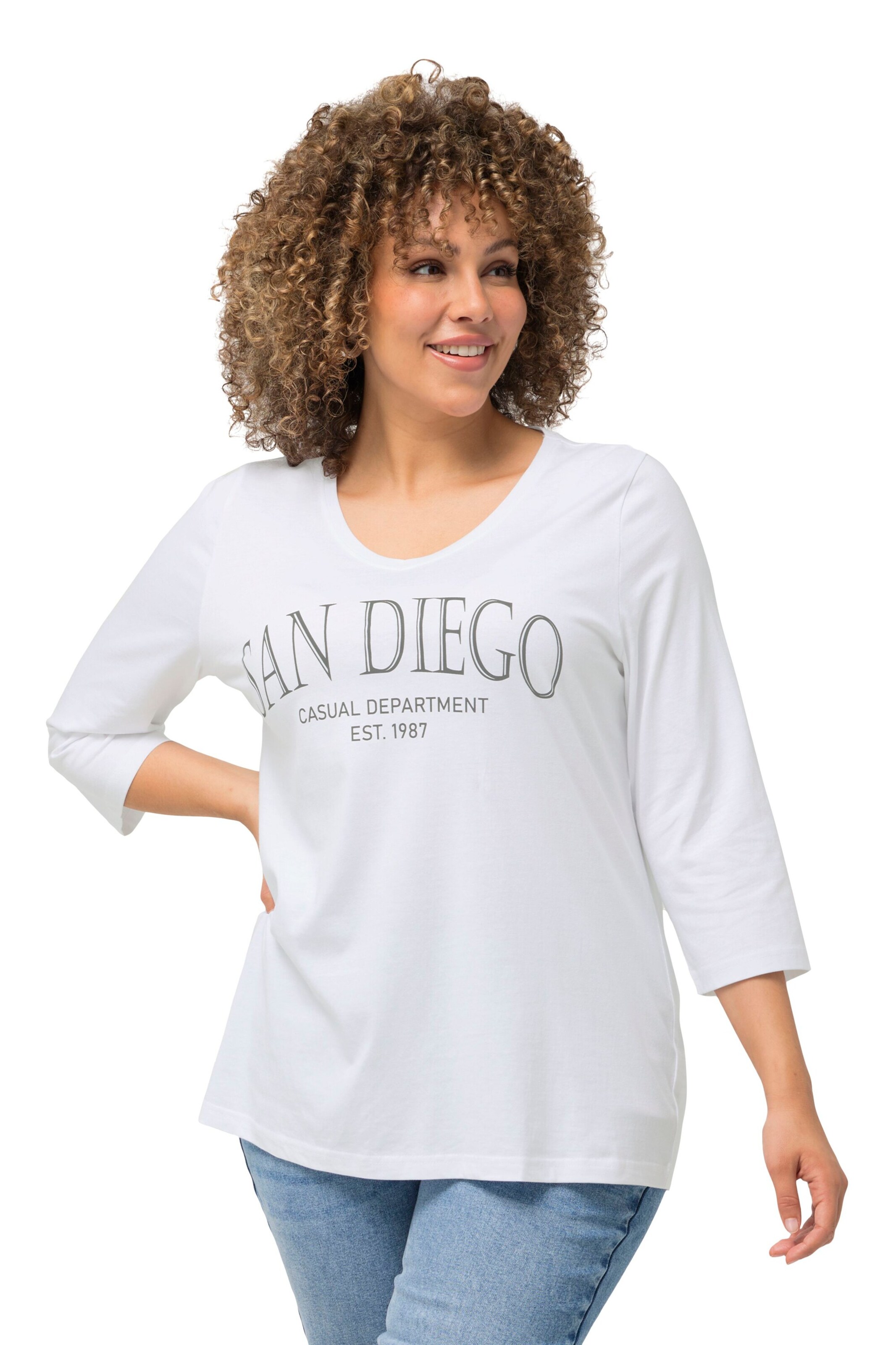 Ulla Popken Shirt in White: front