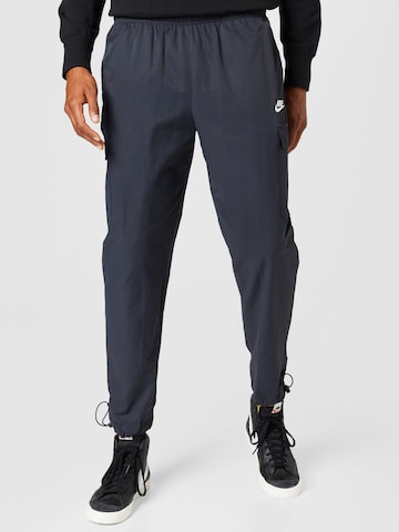 Nike Sportswear Tapered Cargo Pants 'REPEAT' in Black: front