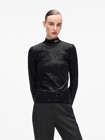 Karl Lagerfeld T-shirt i svart: framsida