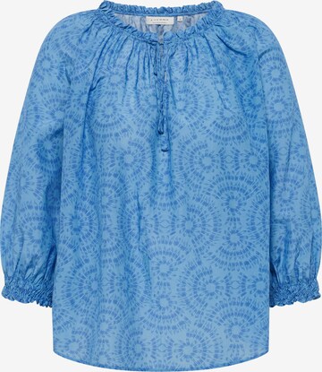 ETERNA Blouse in Blauw: voorkant