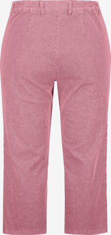 Ulla Popken Regular Pants 'Mony' in Pink