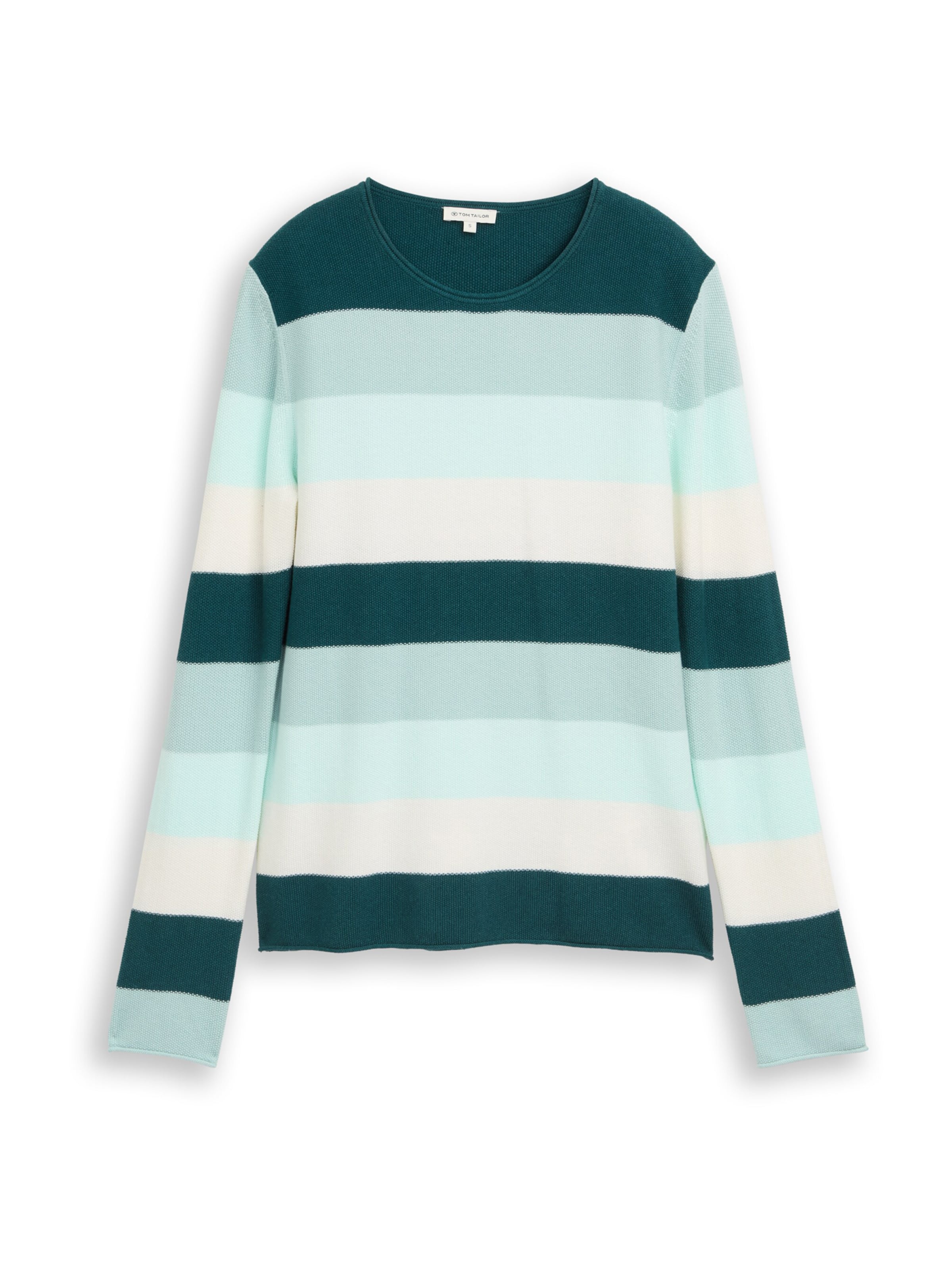 TOM TAILOR Sveter - Zelená: predná strana