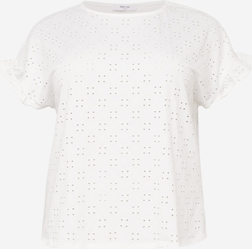 T-shirt 'May' ABOUT YOU Curvy en blanc : devant