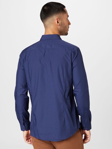 BURTON MENSWEAR LONDON Slim fit Button Up Shirt in Blue