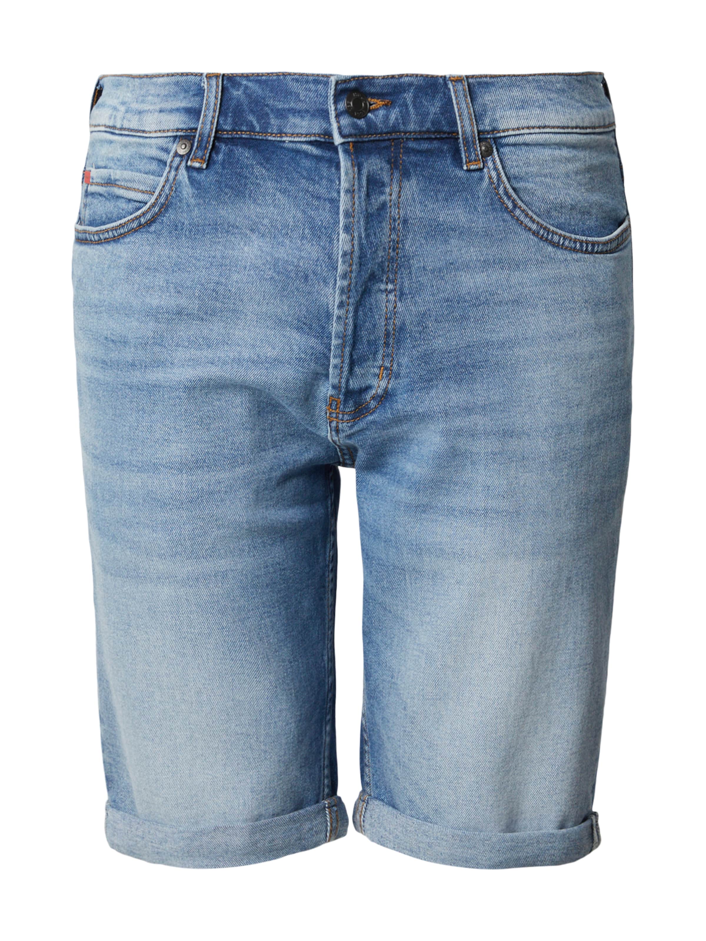 HUGO Zwężany krój Jeansy w kolorze niebieski: przód