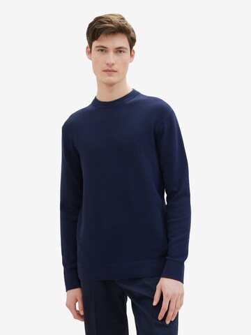 TOM TAILOR DENIM Sweater in Blue: front