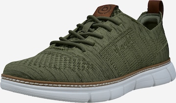 Baskets basses bugatti en vert : devant