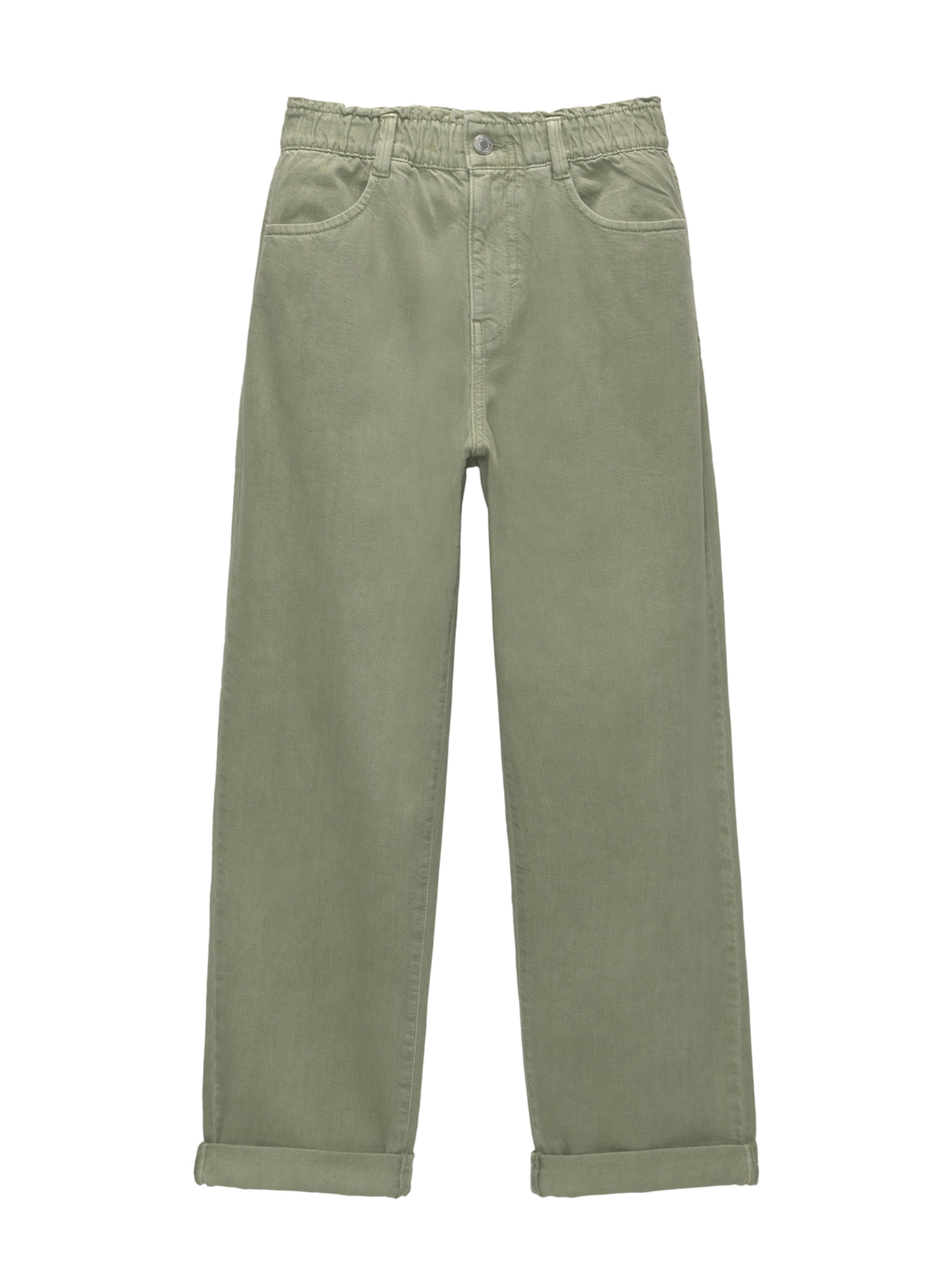 Pull&Bear Loosefit Farkut värissä vihreä: etupuoli