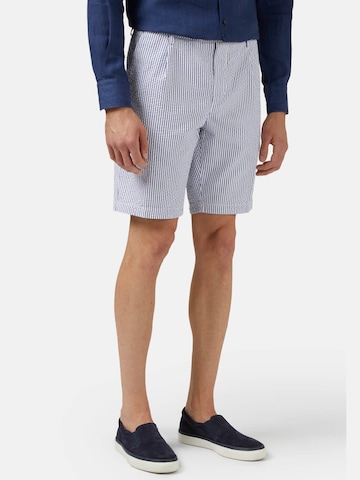 regular Pantaloni con piega frontale di Boggi Milano in blu: frontale