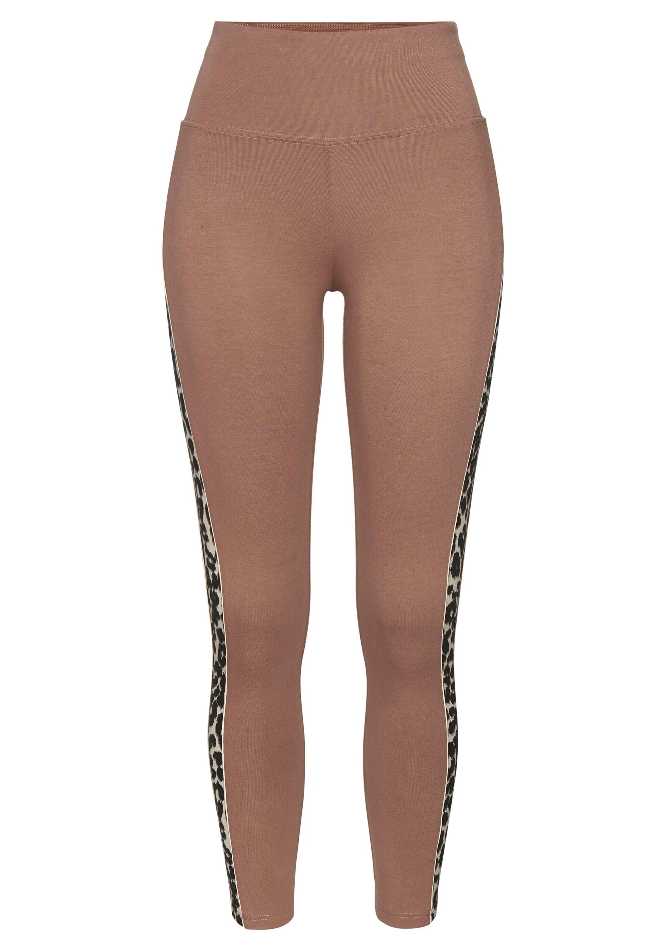 LASCANA ACTIVE Skinny Sporthose in Braun: Vorderseite