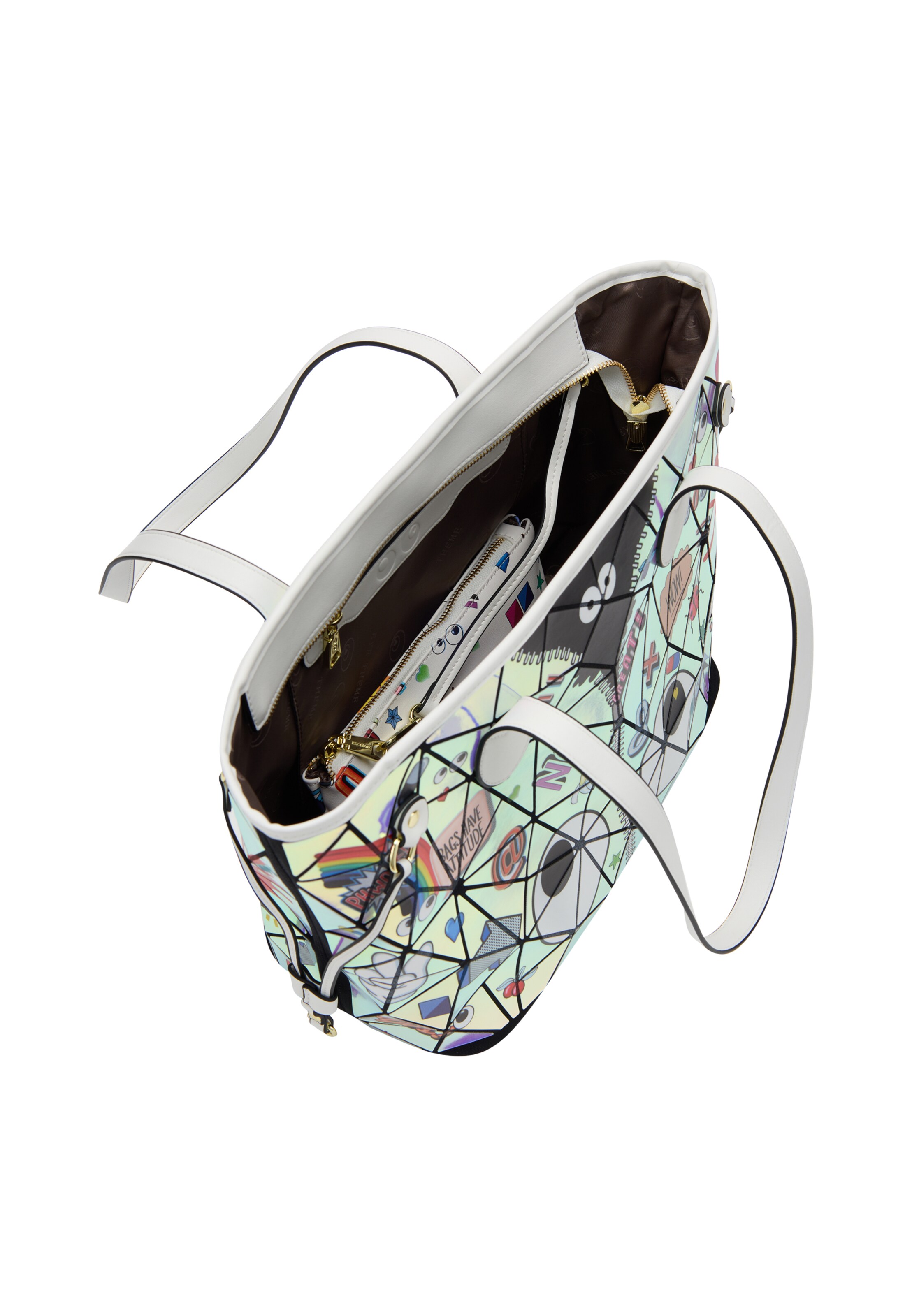 MYMOShopper torba 'Pop Eyetheme' - bijela boja