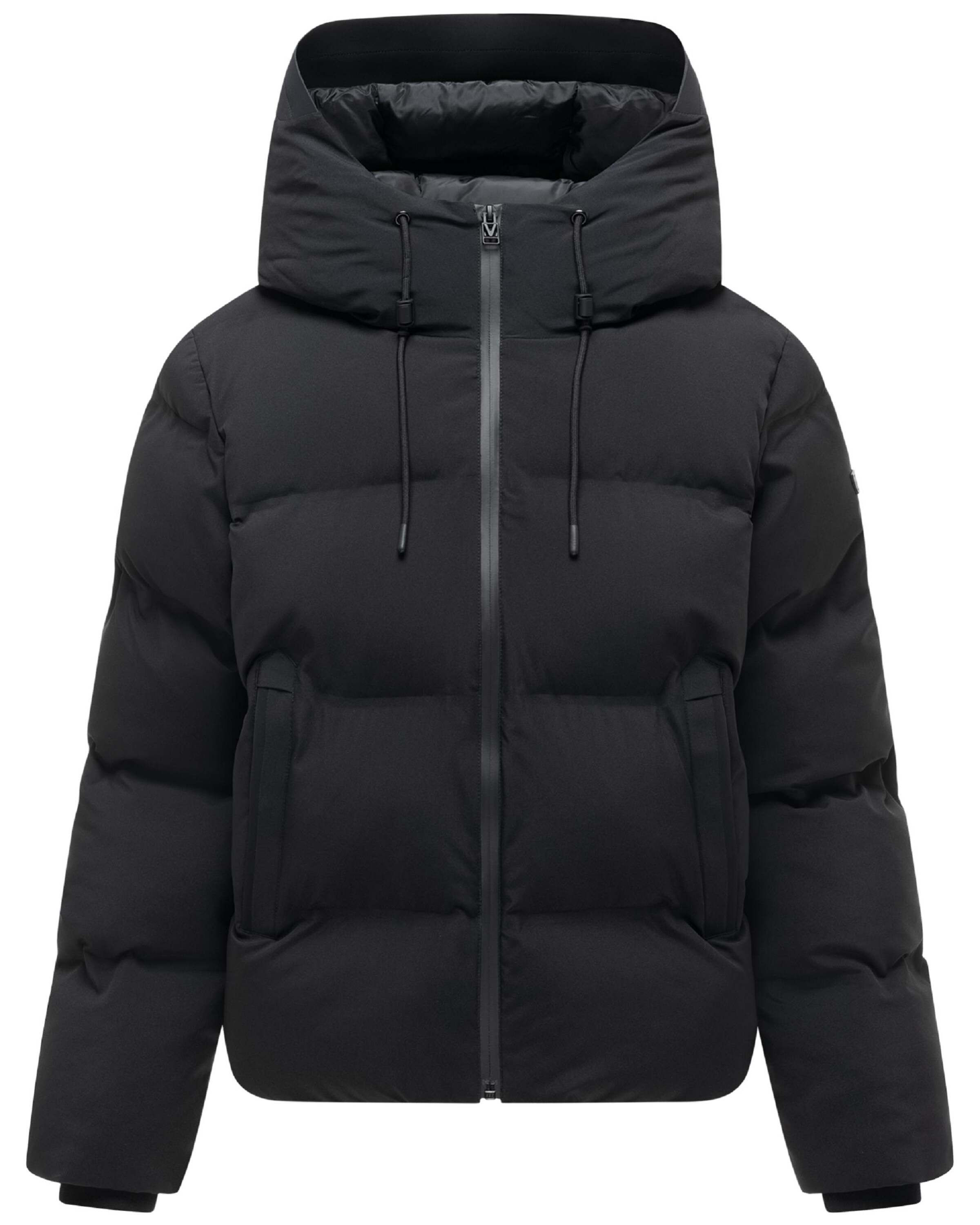 MARIKOO Winterjas 'Paddie 16' in Zwart: voorkant