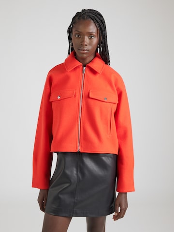 Veste mi-saison 'VMFORTUNEFREJ' VERO MODA en rouge : devant