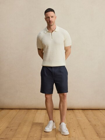 DAN FOX APPAREL Μπλουζάκι 'Manuel' σε λευκό