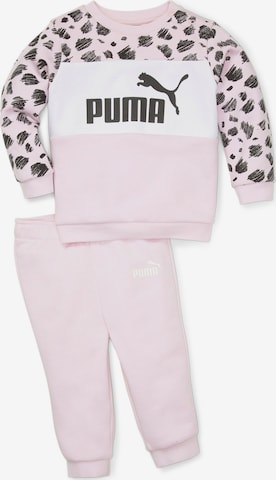 PUMA - Fato de jogging em rosa: frente