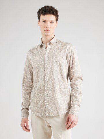 Casual Friday Regular Fit Hemd 'JERMEMY' in Braun: Vorderseite