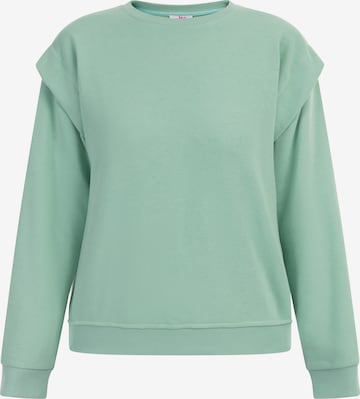 Sweat-shirt MYMO en vert : devant