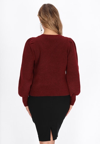 Pull-over faina en rouge