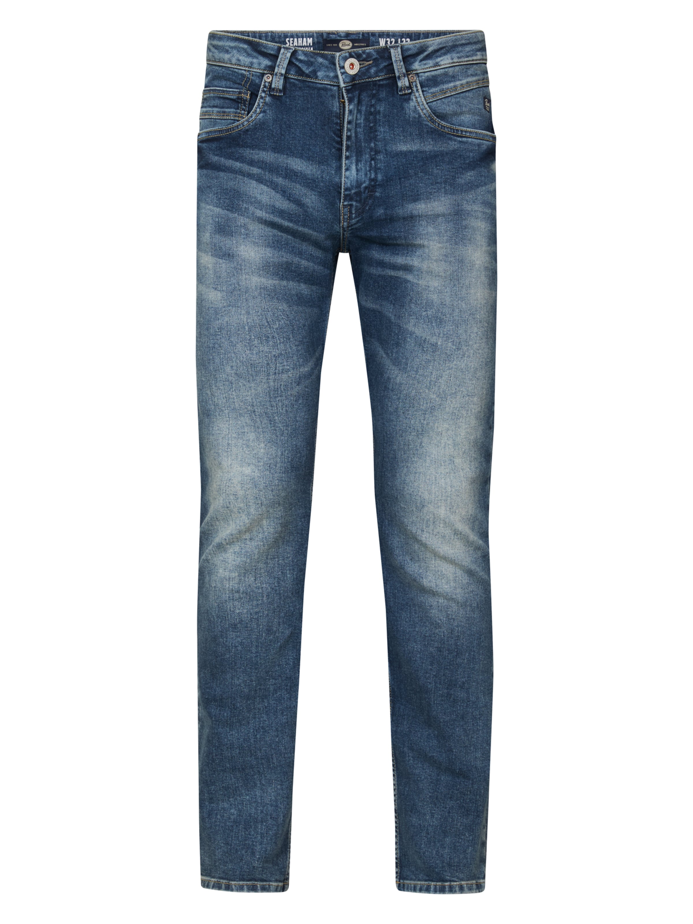 Petrol Industries regular Τζιν 'Seaham' σε μπλε: μπροστά