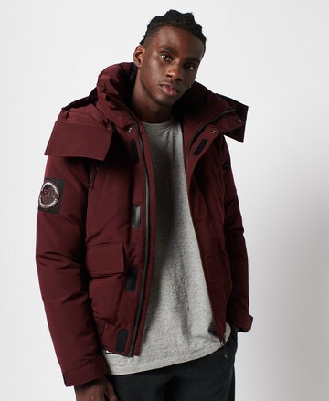 Superdry Tussenjas 'Everest' in Rood: voorkant