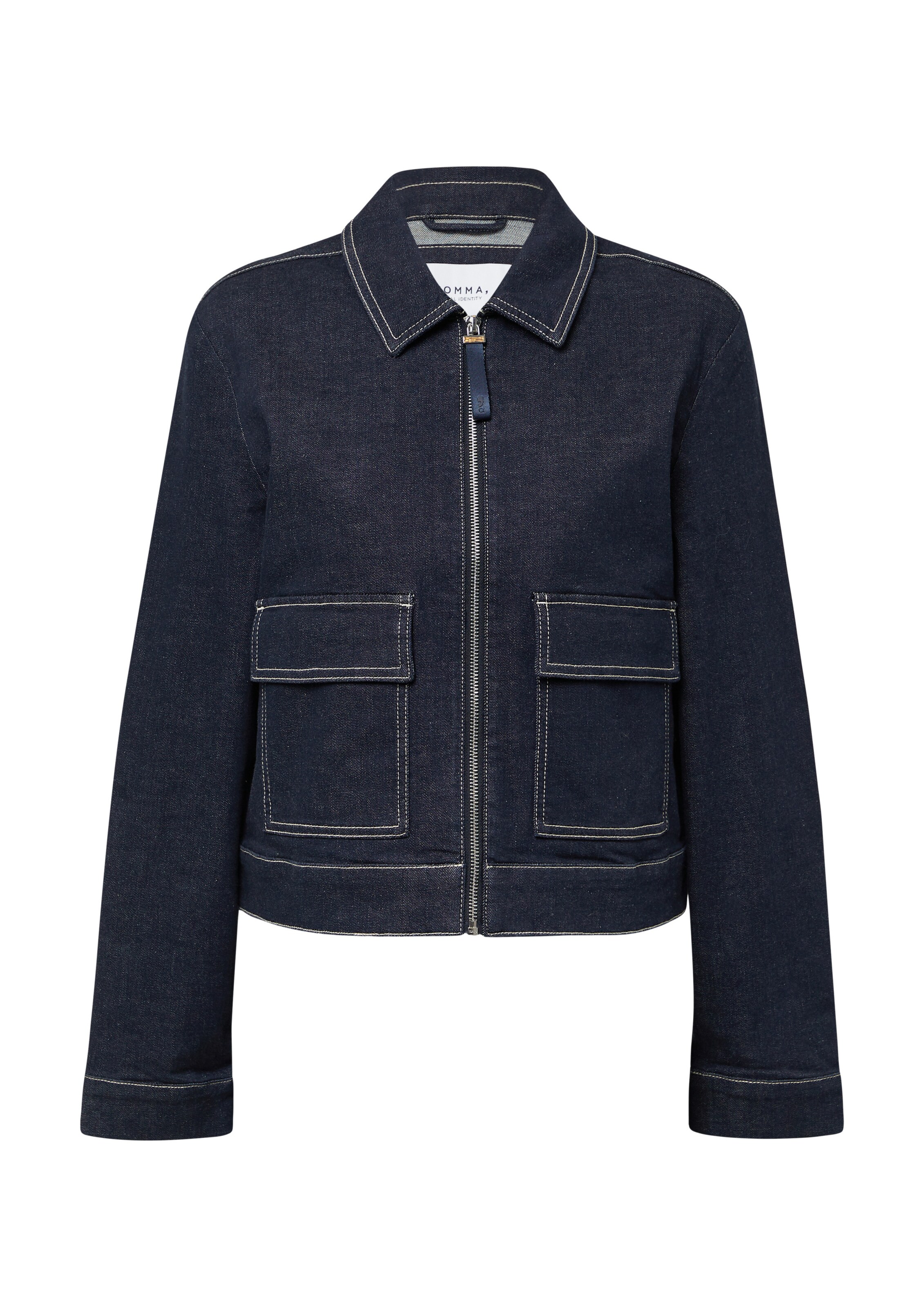 Veste mi-saison COMMA en bleu : devant