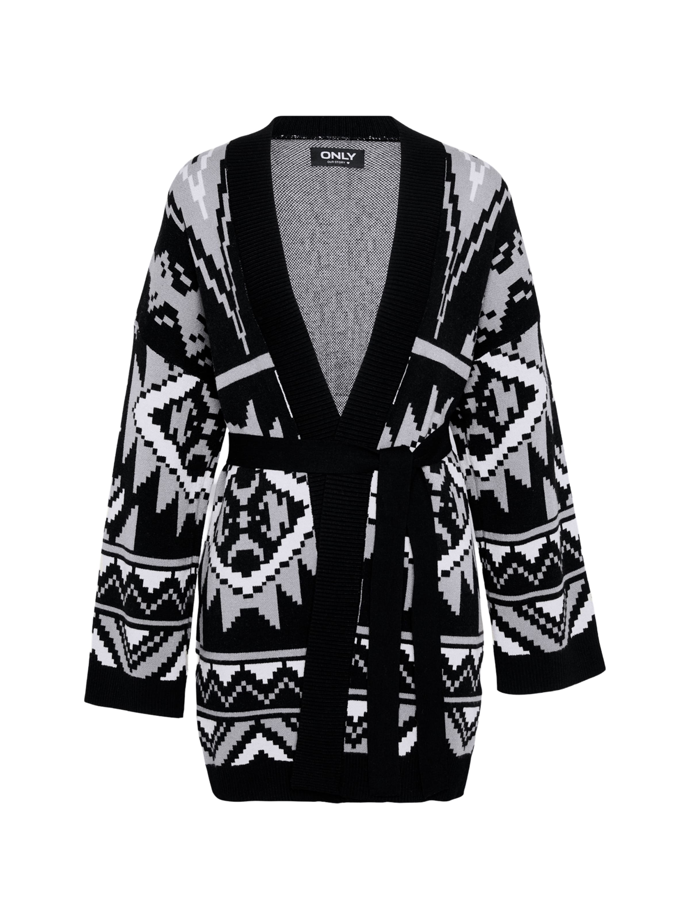 Only Tall Gebreid vest 'ONLFRIDA' in Zwart: voorkant