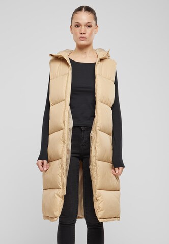 Gilet Urban Classics en beige : devant