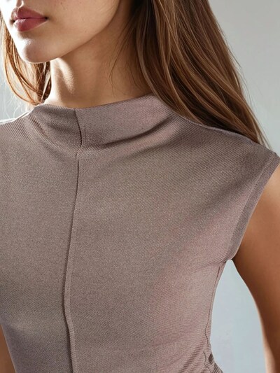 Busem Vestido em bege escuro, Vista do artigo