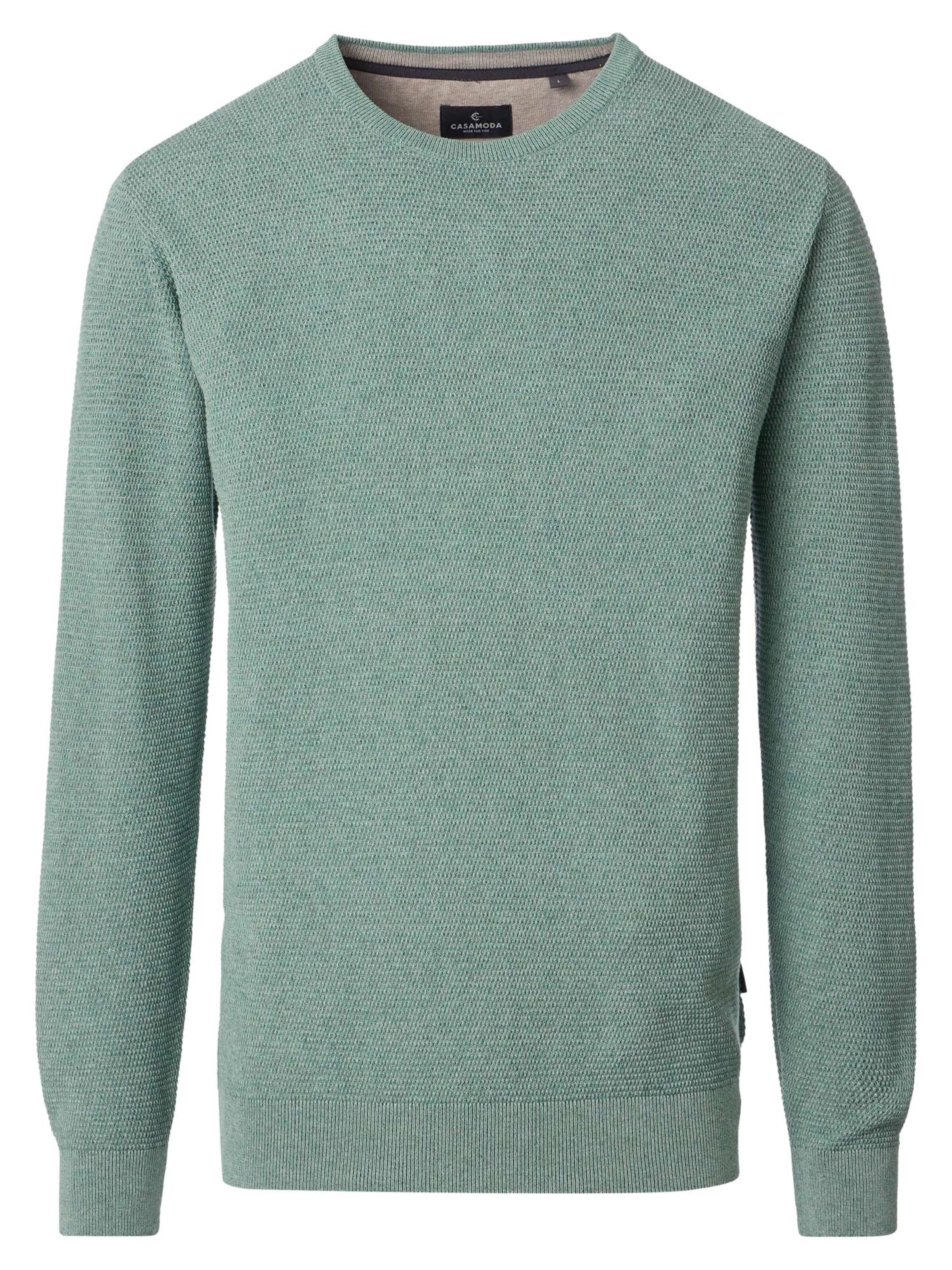 CASAMODA Pullover 'Basic'‌‌‌‌‌‌‌‌ in Grün: Vorderseite