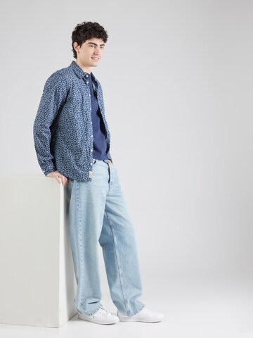 BLEND Regular Fit Hemd 'BHAGGE' in Blau