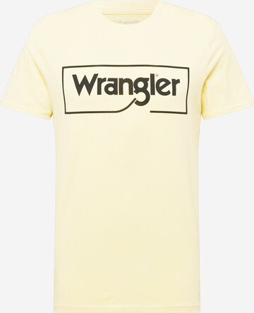 WRANGLER Majica | rumena barva: sprednja stran