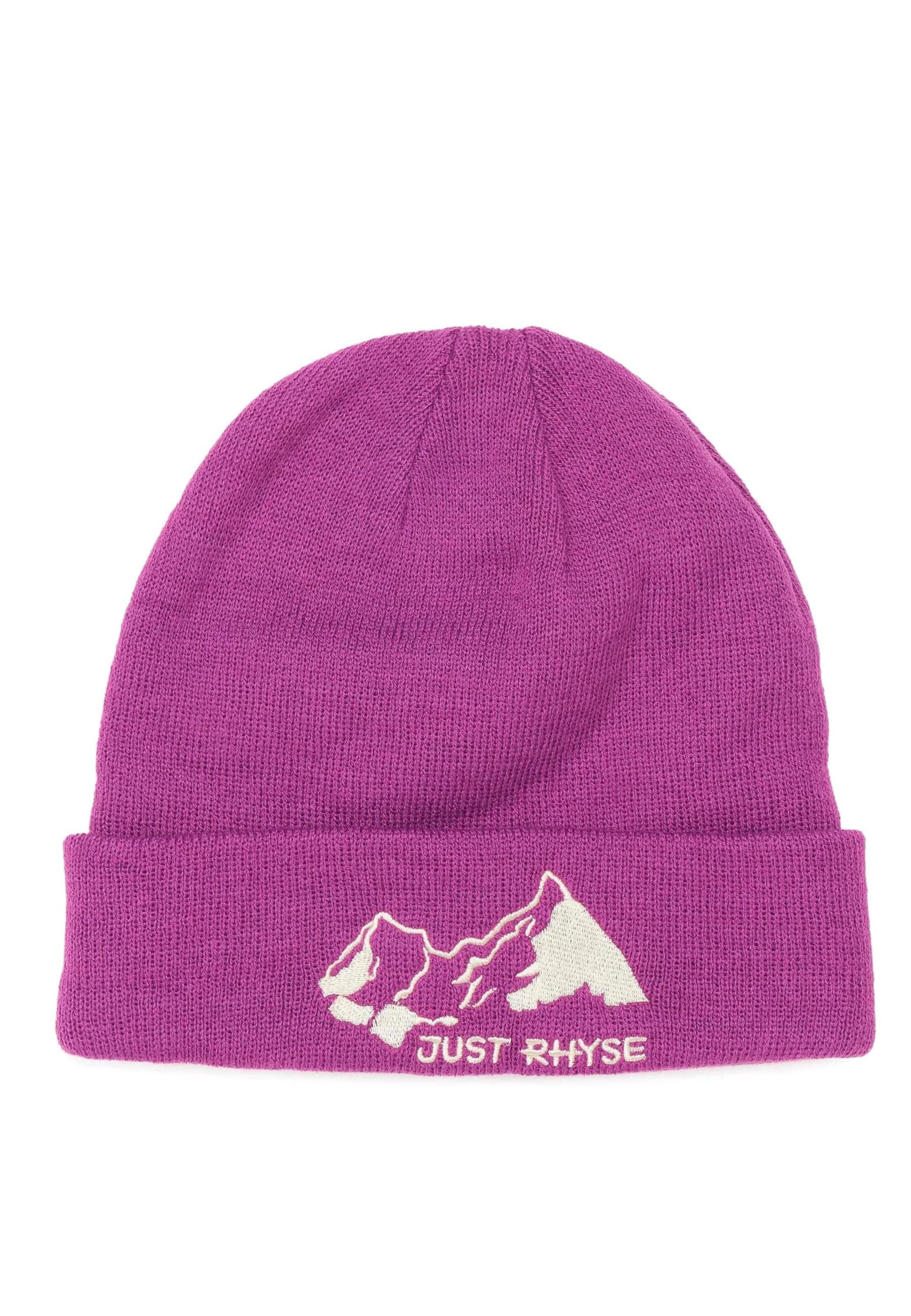 Just Rhyse Beanie in Purple: front
